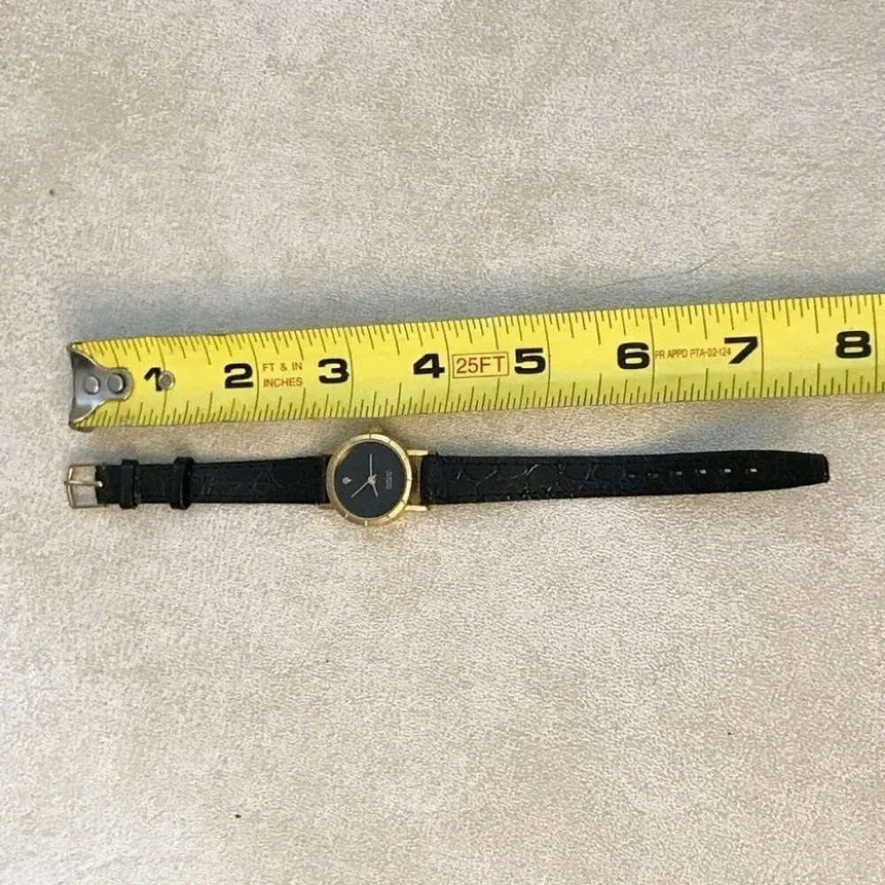 ✨✨5/$10✨✨ Set Of 2 Quartz Movt BLACK DIAL INVISIBLE NUMERAL DARK FACE
